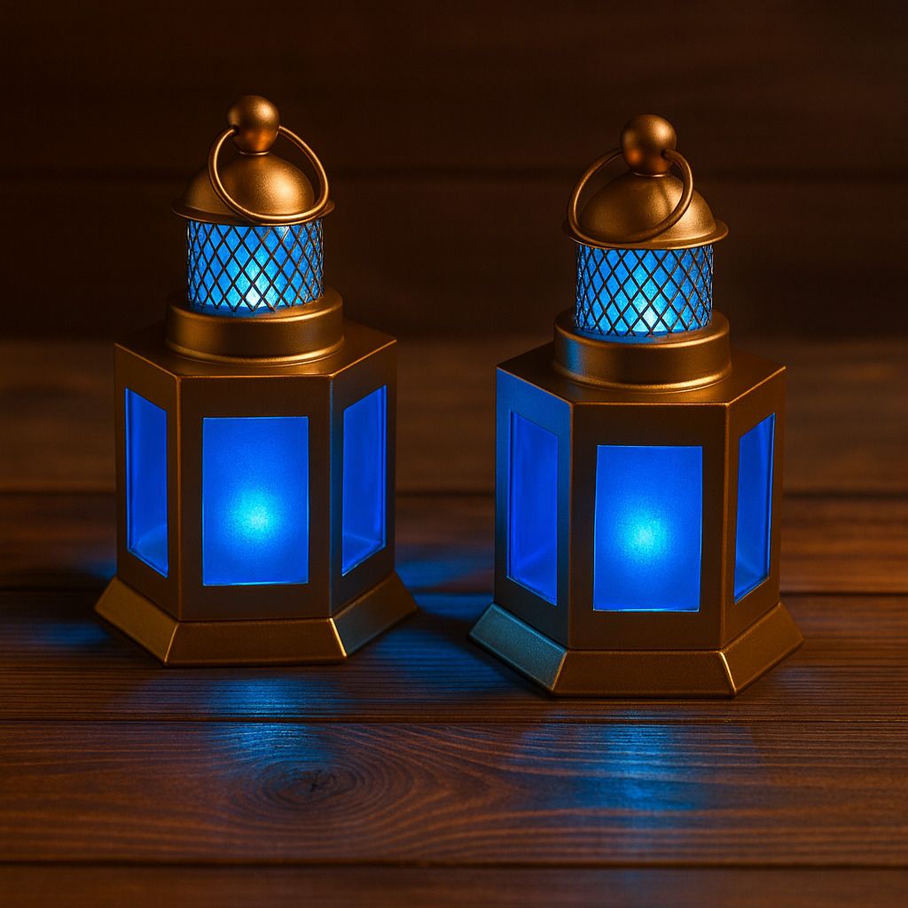 Moroccan Lantern Tealight Candle Holder with Tealight Gold Metal Hanging Lantern-image-49