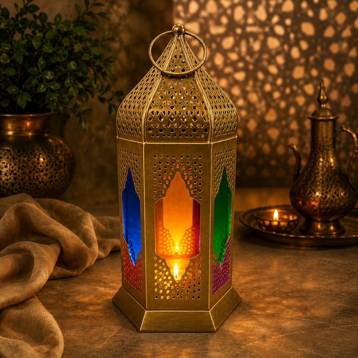 the urban deqorum Gold Metal Table Lantern-picture-47