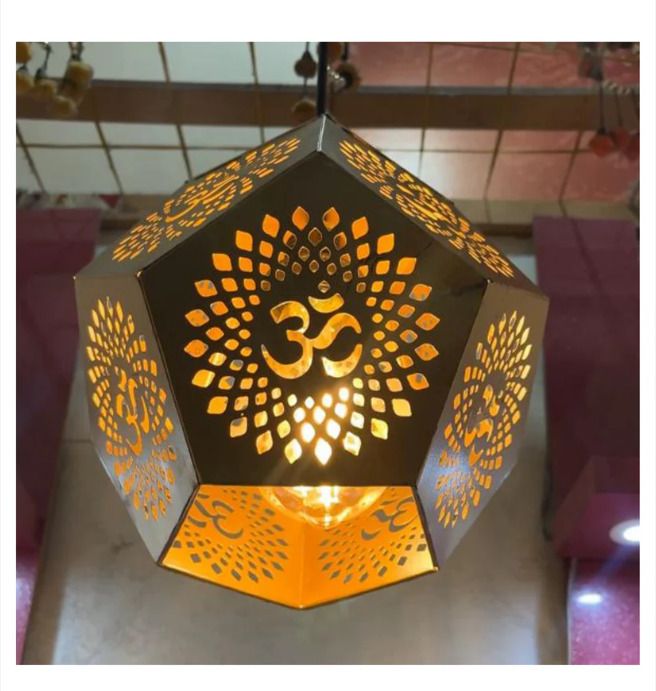 oncare Gold Aluminium Hanging Lantern-picture-31