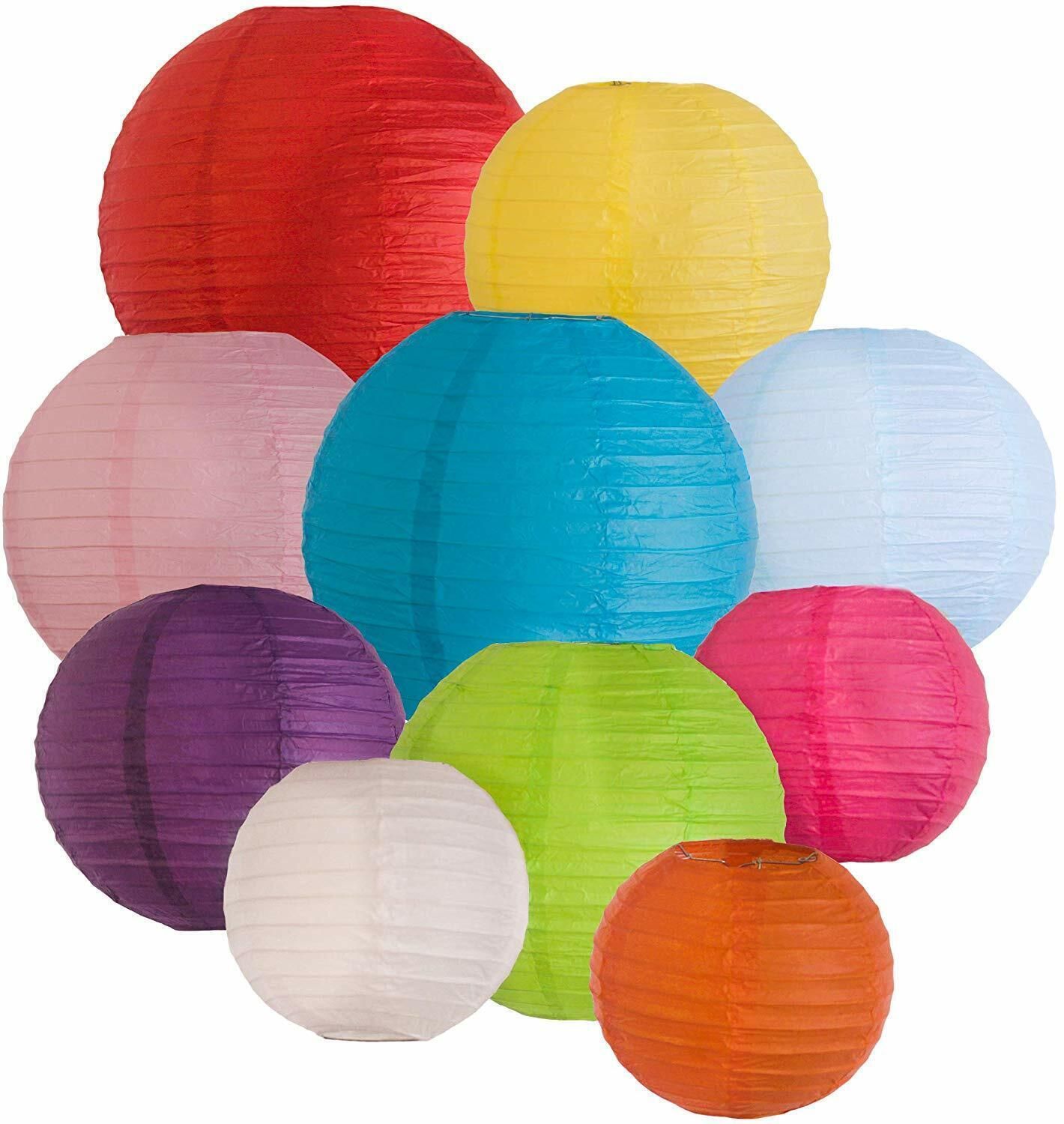 orama Rice Paper Ball Lamp Round Hanging Ball Paper Hanging Lantern Paper Lamp Multicolor Paper Hanging Lantern-picture-36