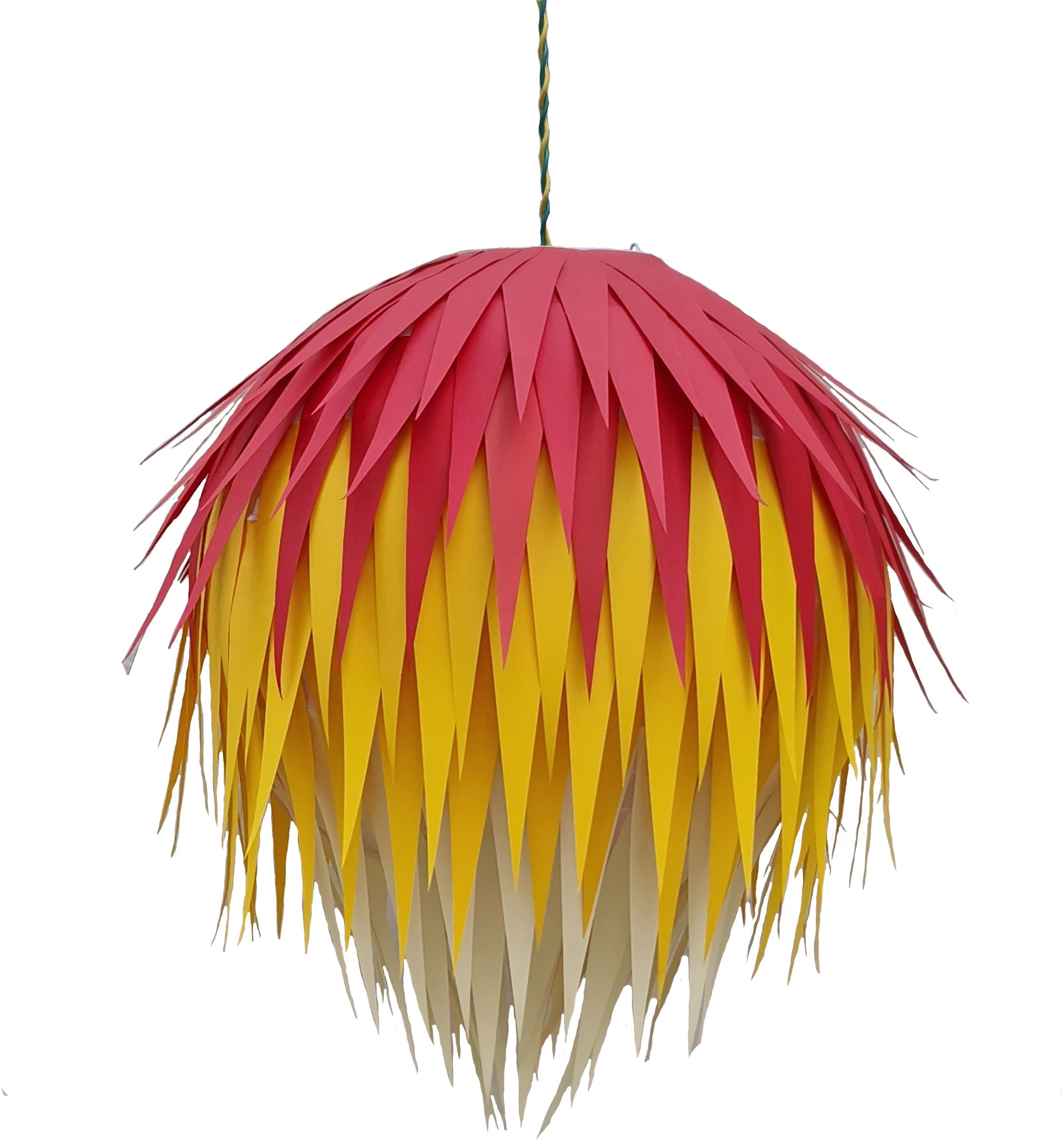 Designers Collection Paper Lanterns Red, Yellow, White Paper Hanging Lantern-picture-37