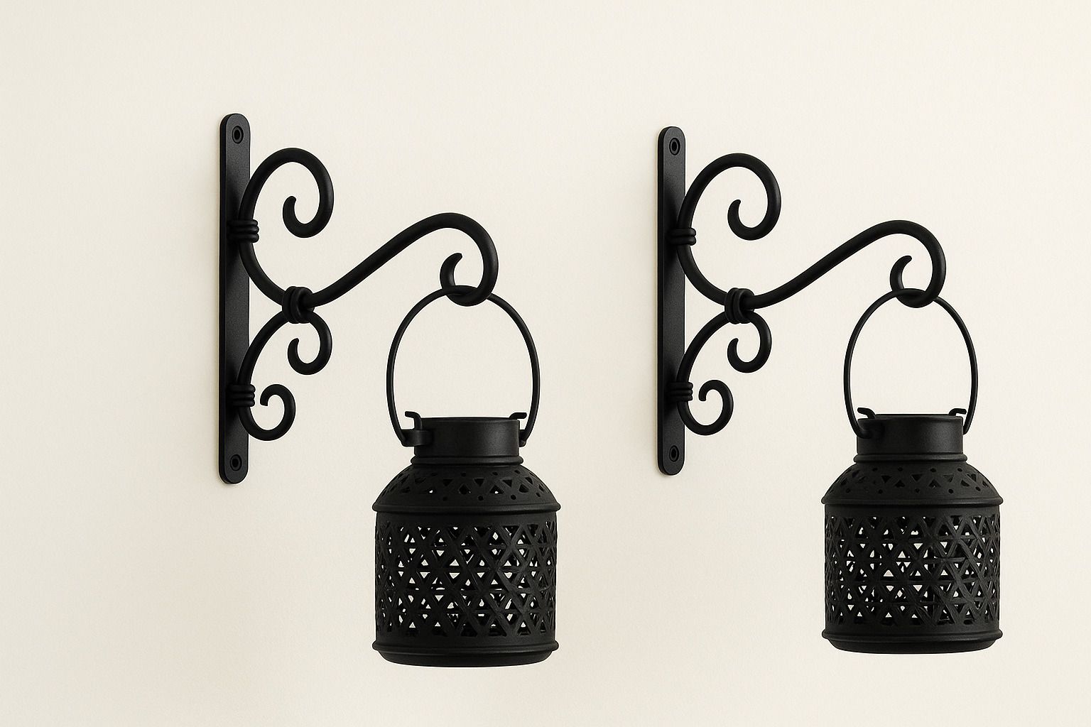 Iron Craft Hook Black Cast Iron Hanging Lantern-image-24