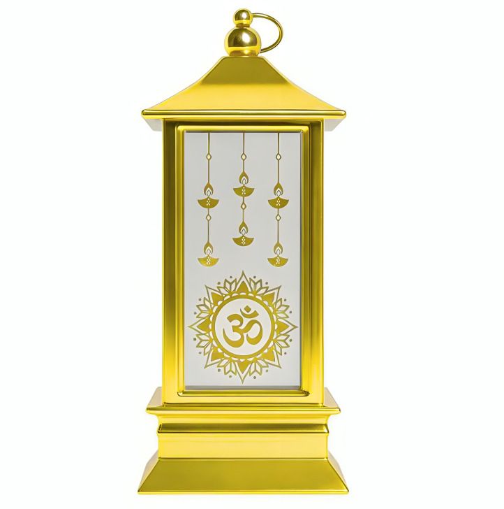 kurnya LANTERN_GOLD Gold Metal Table Lantern-picture-38