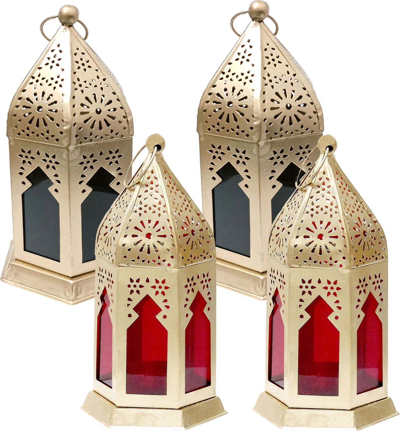 OLIVER GOLD BEAUTIFUL INNOVATIVE Red, Black Iron Hanging Lantern-image-6