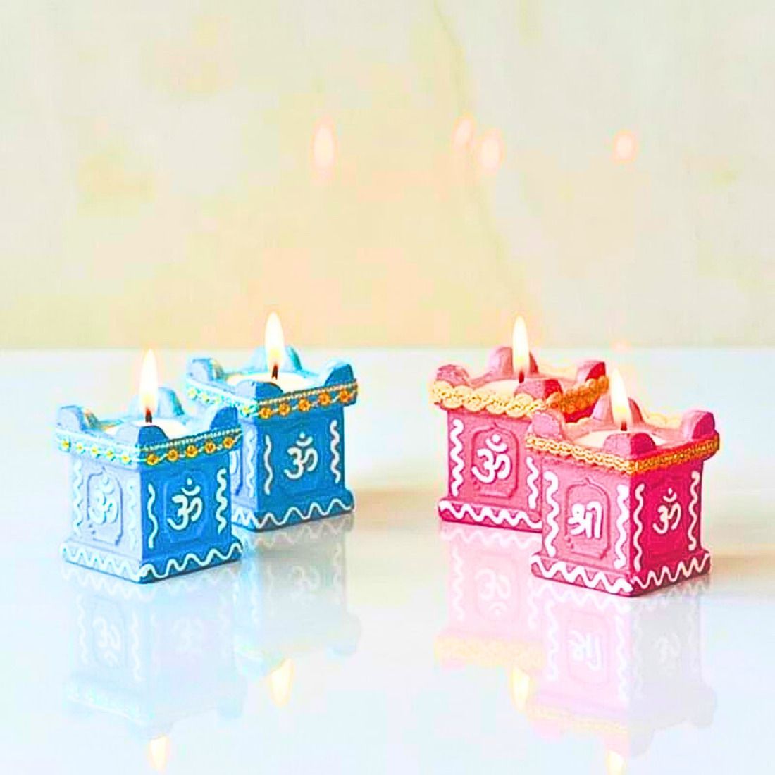 velthora Multicolor Ceramic Table Lantern-picture-38