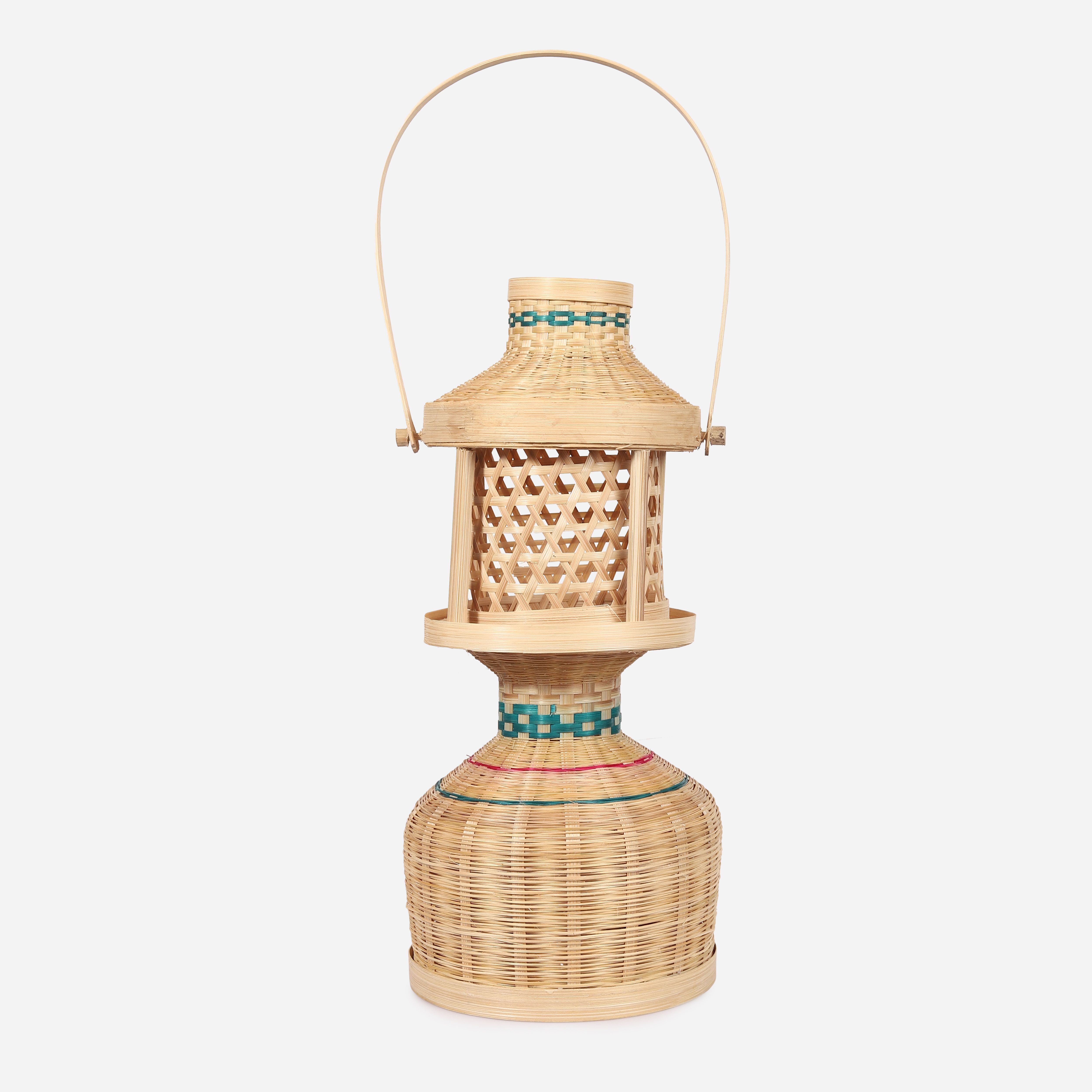 handmade wooden crafts Handmade Bamboo Hanging Lantern (Rustic Pendant Light) Brown Bamboo Hanging Lantern-picture-35