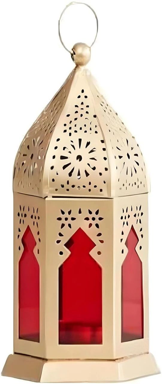 Gold Iron Table Lantern-image-9