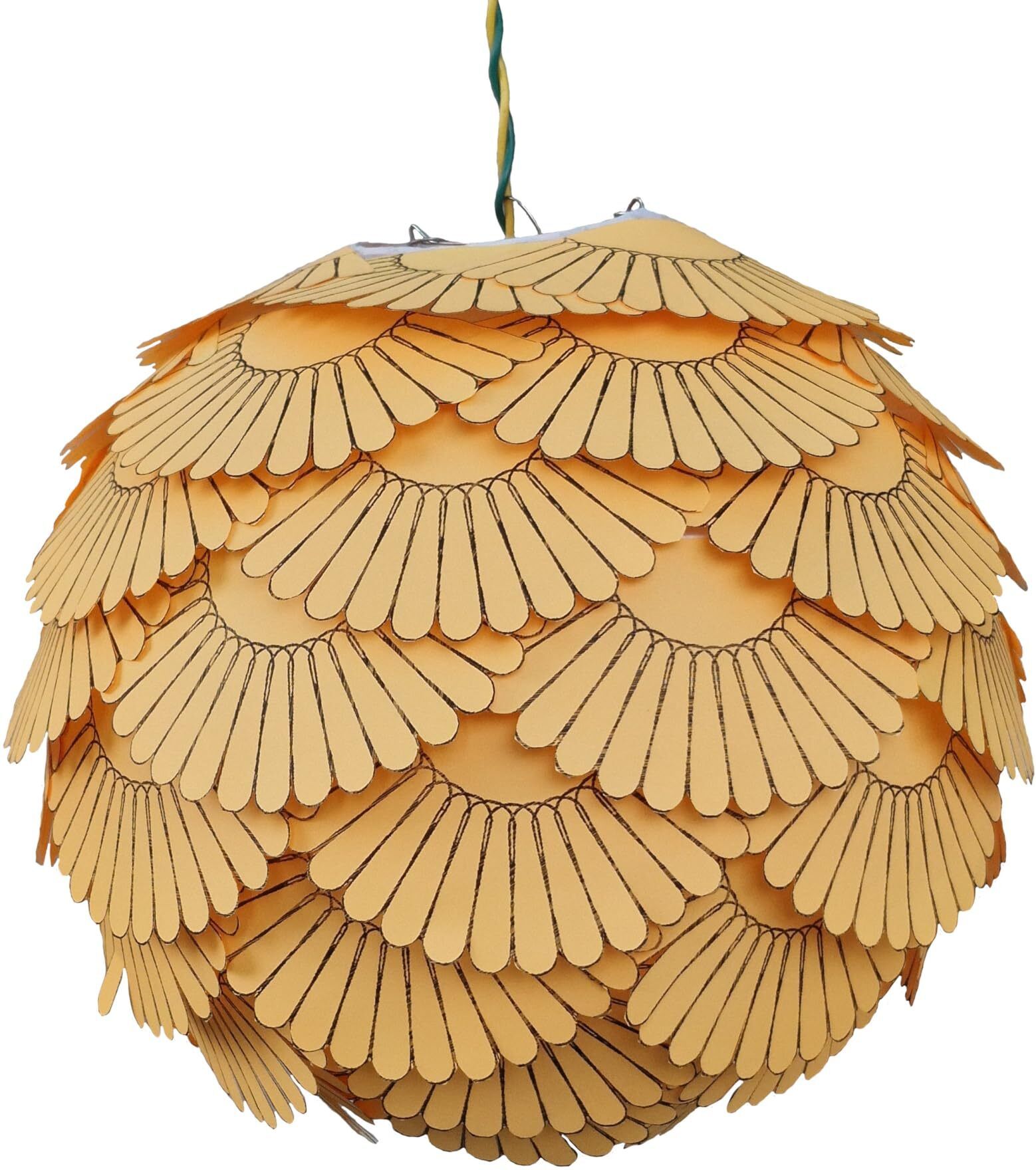 Designers Collection Paper Lanterns Orange Paper Hanging Lantern-image-1