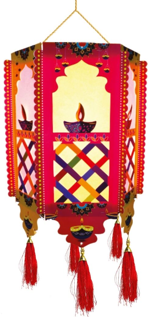 the decor queen King Diwali Decorative Lanterns for Home,Traditional Paper Kandil for diwali Multicolor Paper Hanging Lantern-picture-16