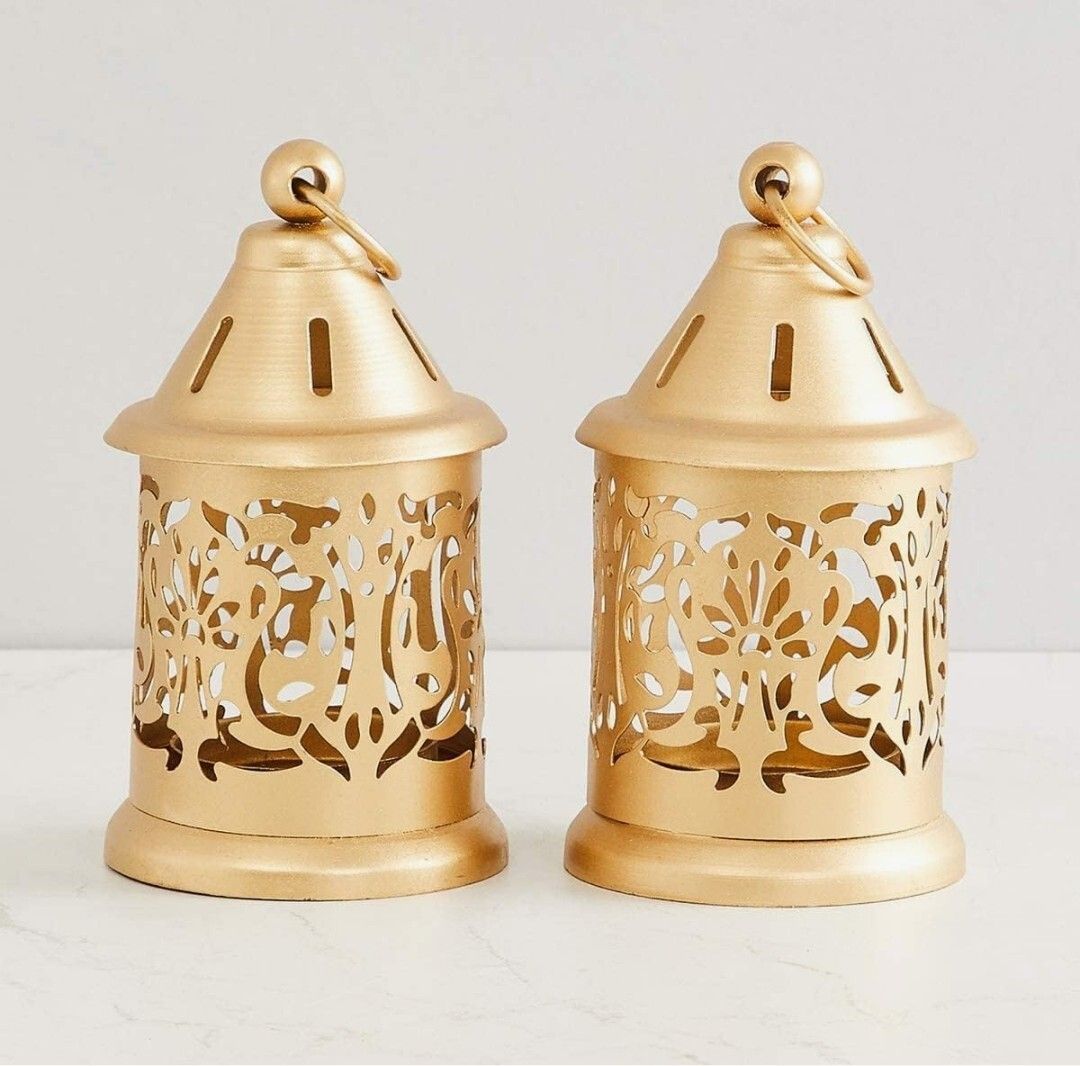 manha export Lantern_4inch_Small Gold Iron, Metal Hanging Lantern-picture-43