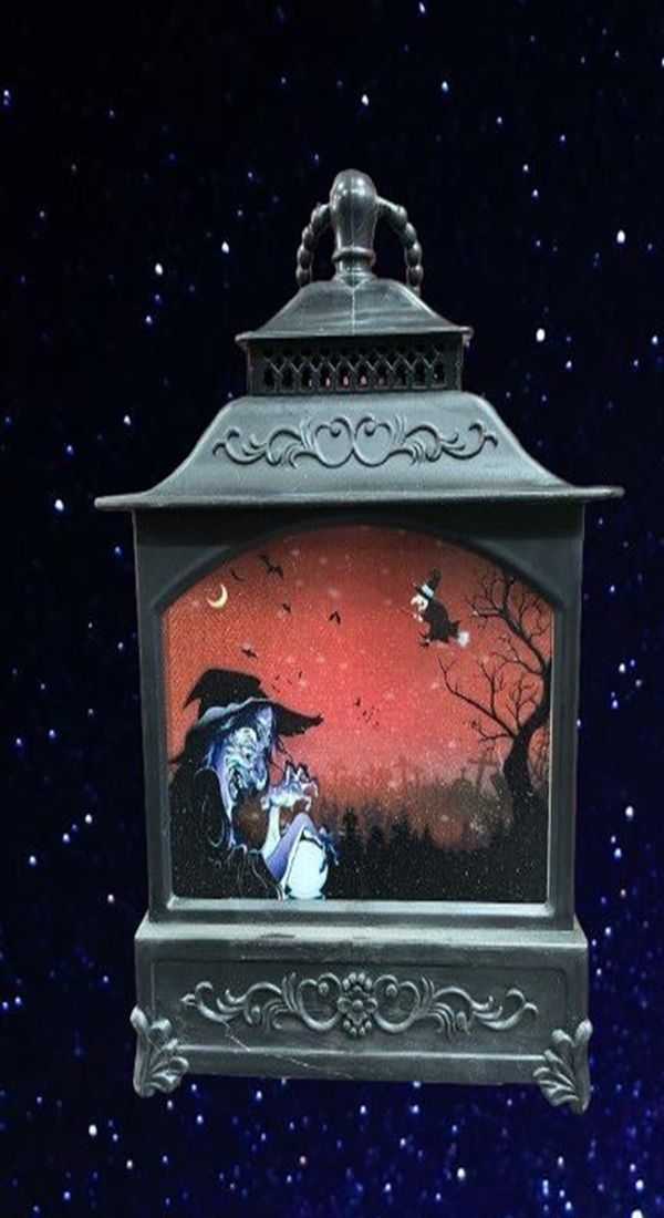 rd brothers Animated Halloween Witch Lantern Multicolor Plastic Table Lantern-picture-26