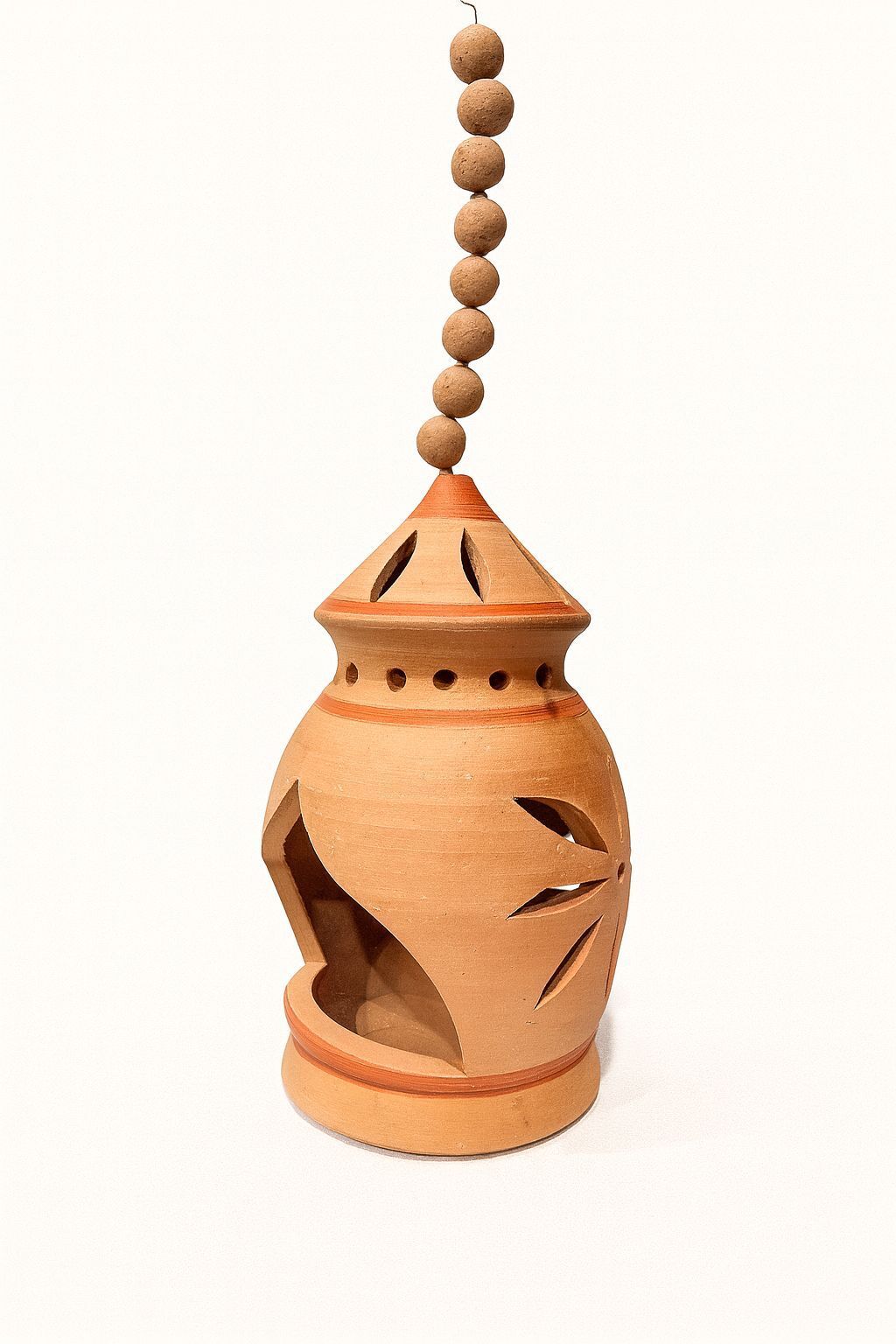 rikocraft Brown Terracotta Hanging Lantern-picture-11