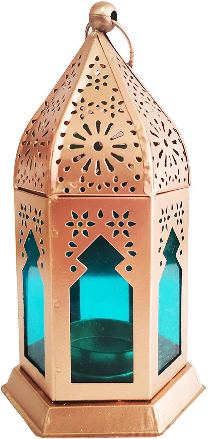 Elegant Decorative Lantern Candle Holder for Home Festival Lighting Decor Multicolor Iron Table Lantern-image-5