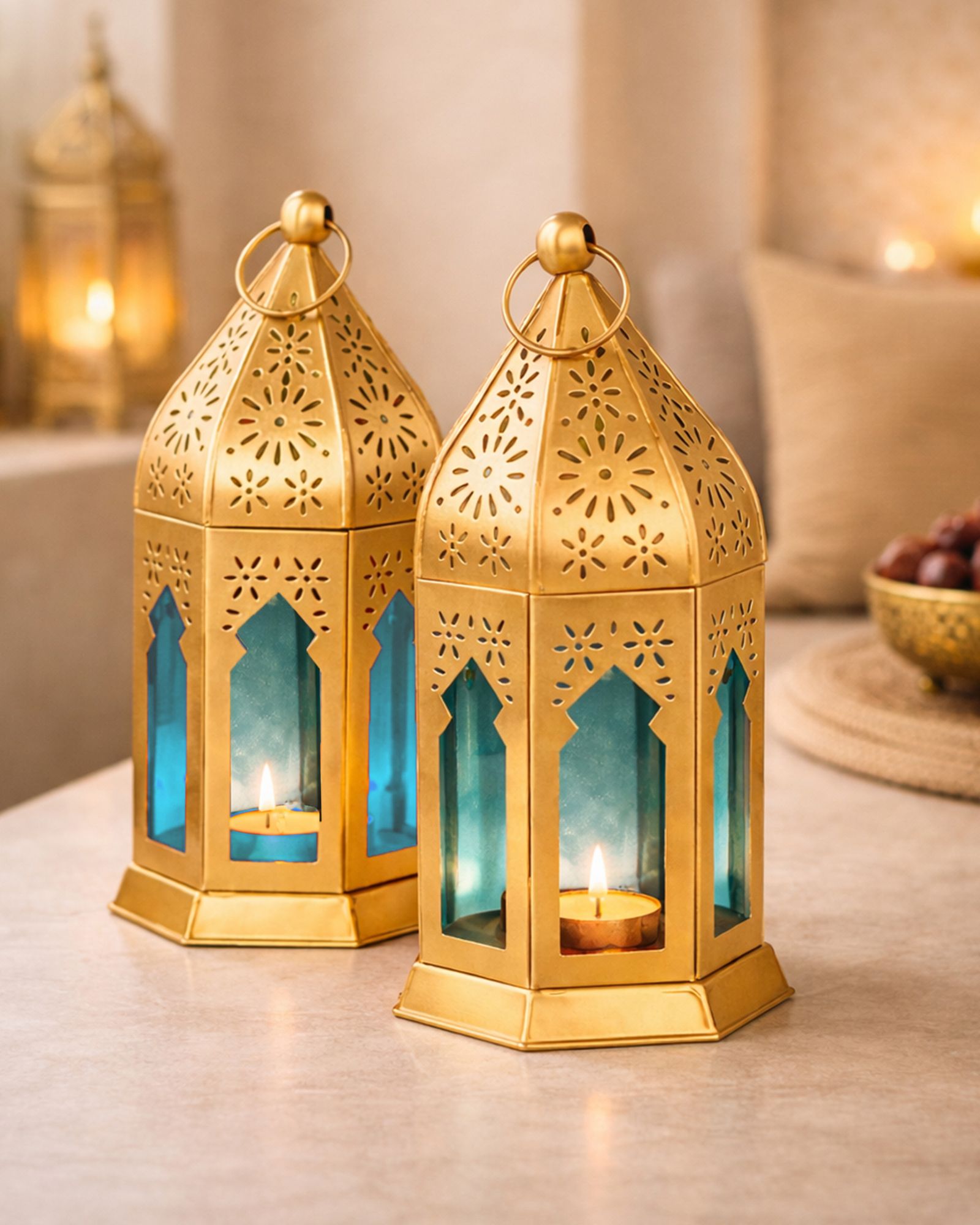 glowhere Blue Iron Hanging Lantern-picture-34