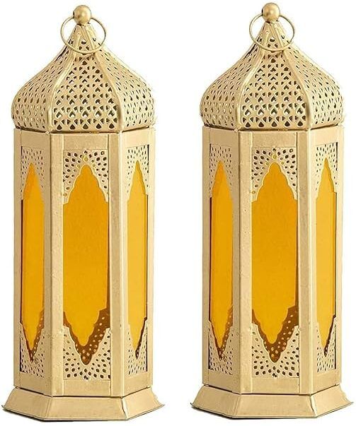 winscrafts Morrocan Yellow Iron Table Lantern-picture-20
