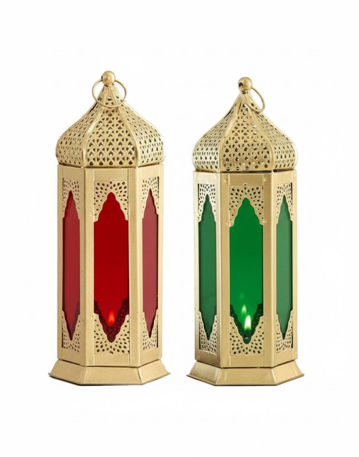 beliv Red, Green Metal Hanging Lantern-picture-16