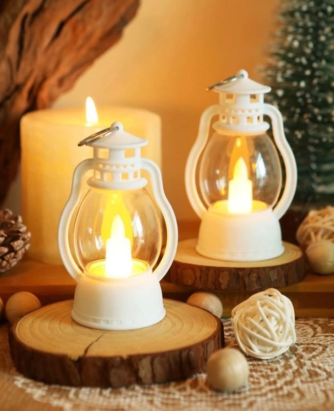 White Plastic Hanging Lantern