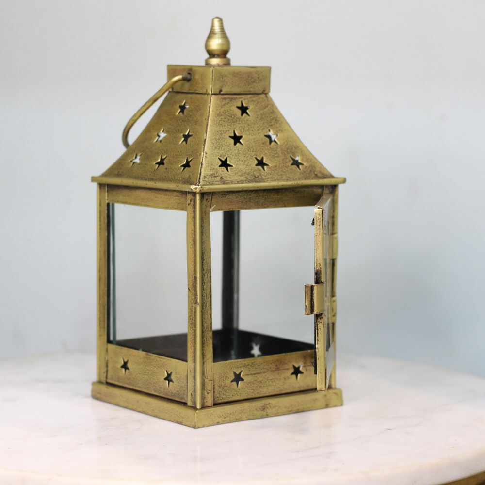 Gold Brass Hanging Lantern-image-43