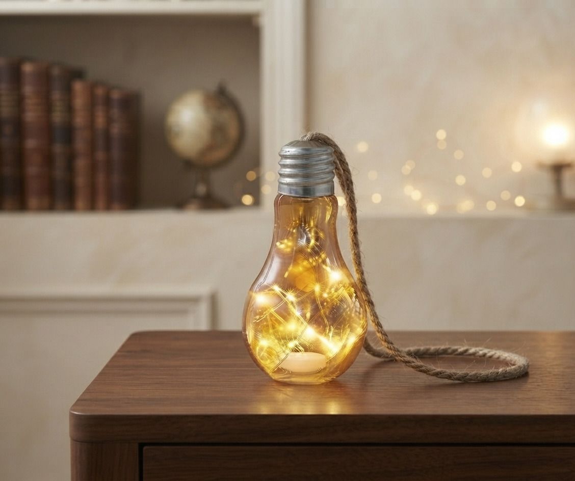 auslese Vintage Glass Bulb Fairy Light Clear Aluminium, Glass, Copper Hanging Lantern-picture-15