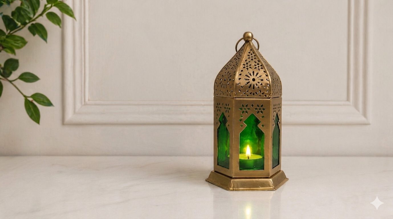 Green Iron Table Lantern-image-15
