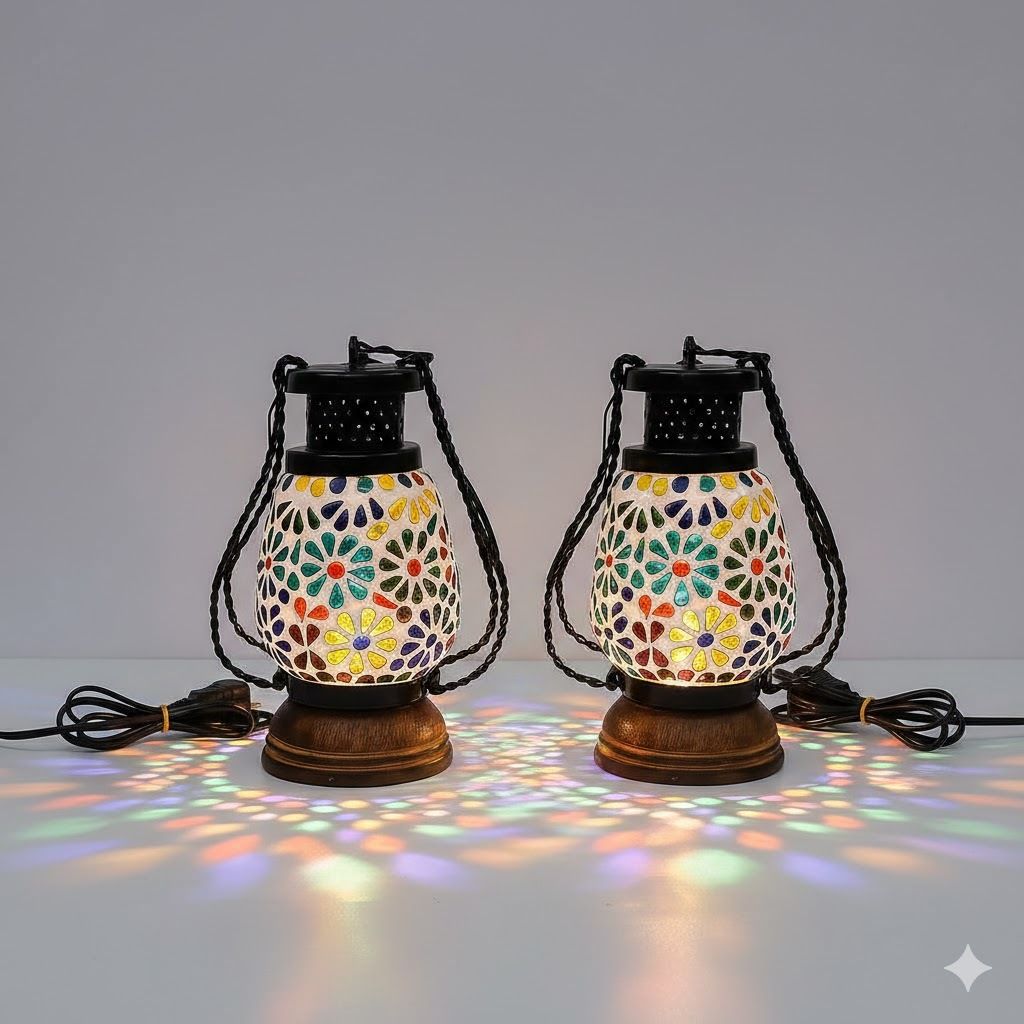 purchaze24x7 Multicolor Wooden Hanging Lantern-picture-25
