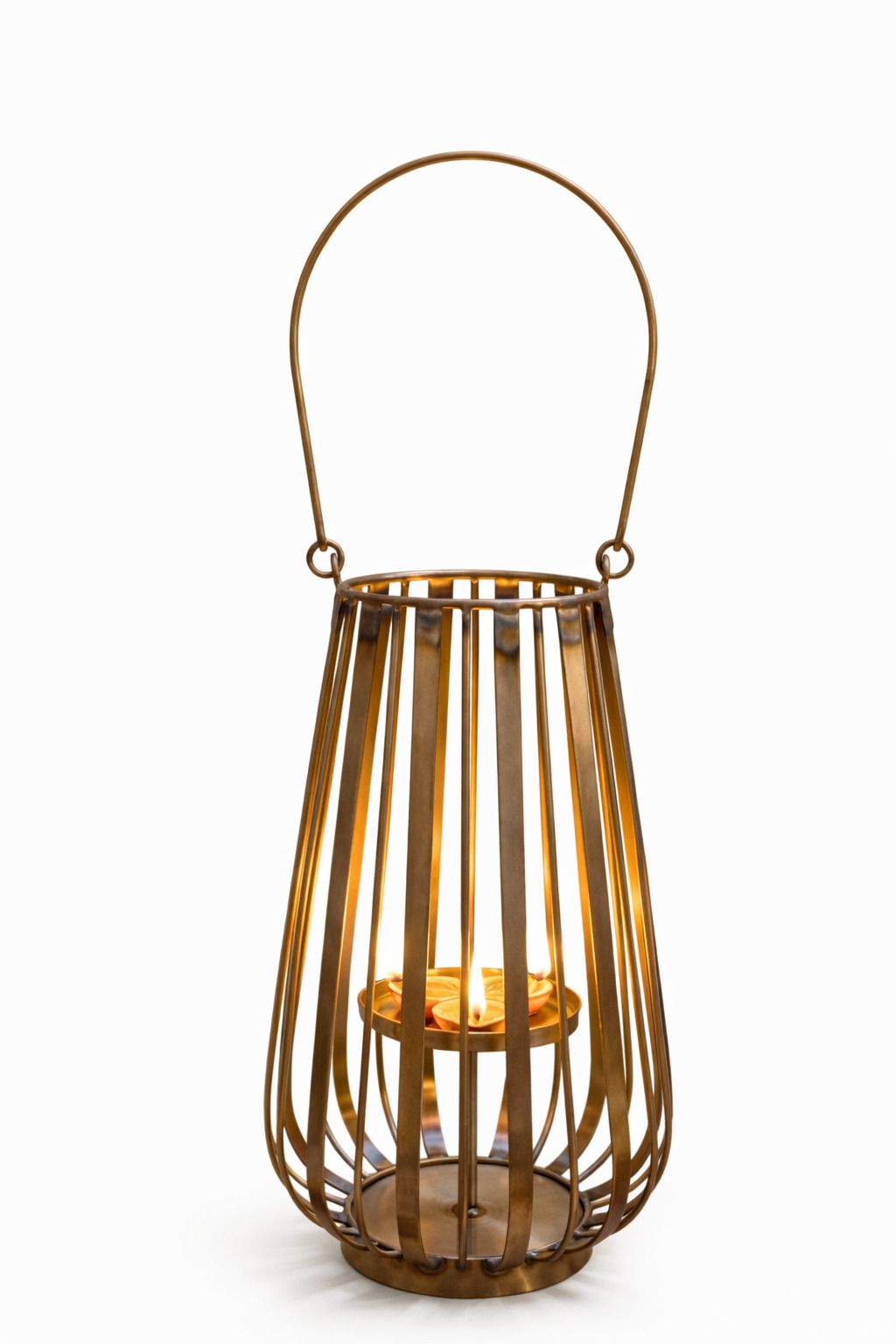 Yellow Iron Table Lantern-image-45