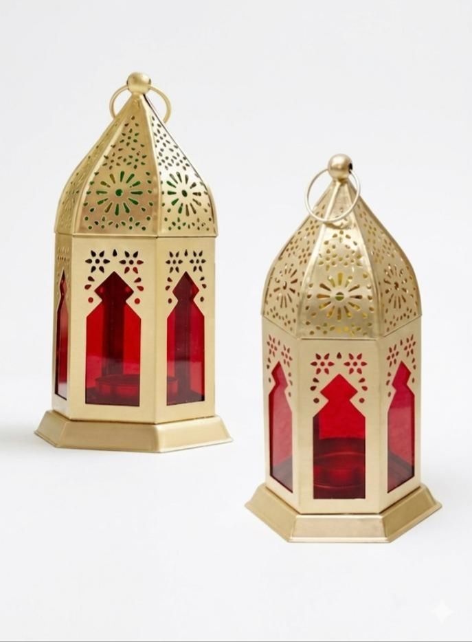 beliv decorative multipurpose lantern Red Metal Hanging Lantern-picture-26