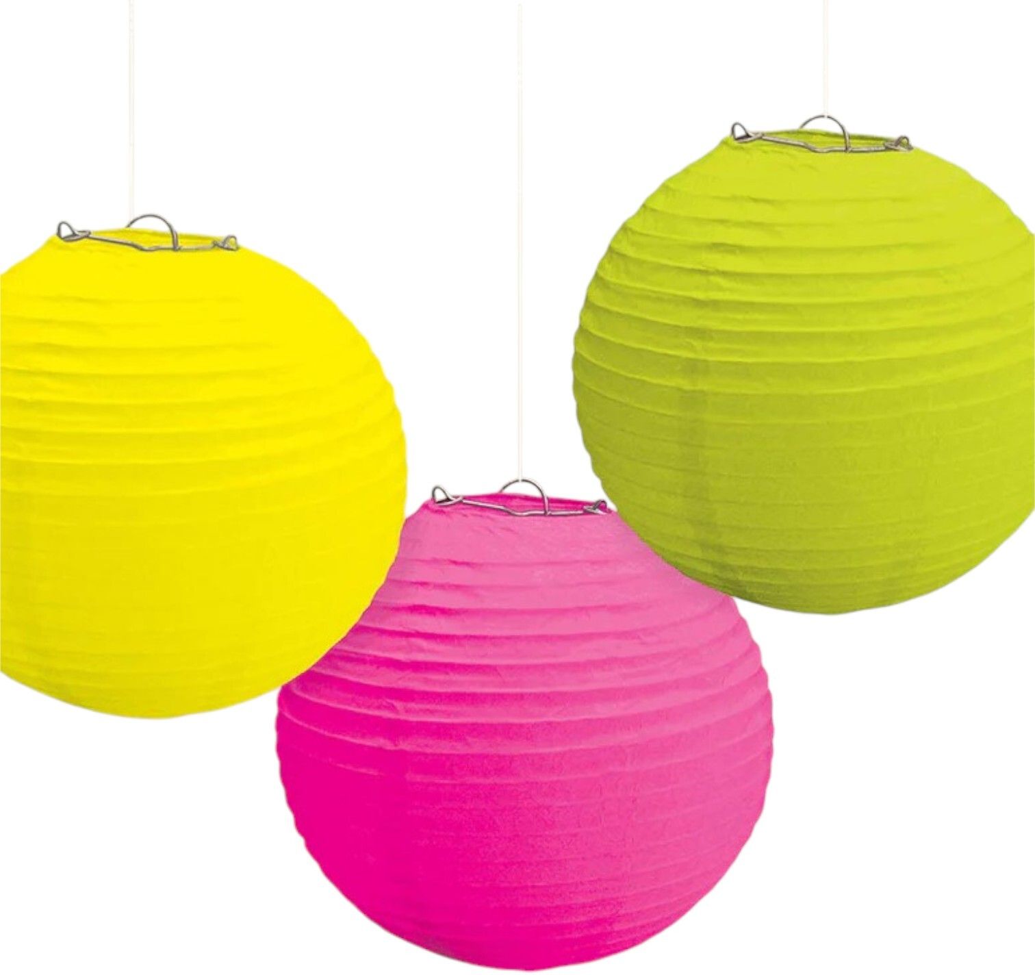 Yellow, Pink Paper Hanging Lantern-image-47