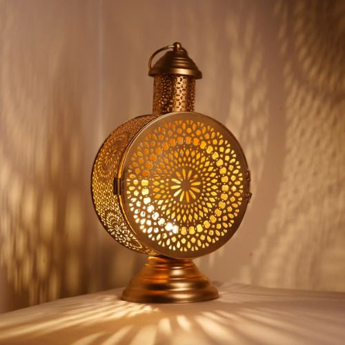 Vellora Aroma Diffuser| Elegant Lantern-Style Fragrance Diffuser for Home Décor| Gold Brass Table Lantern-image-17