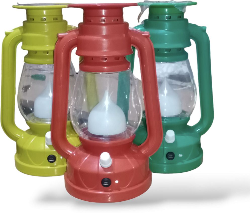 LED Lanterns With 1st Step Night Lamp Solar Rechargeable Multicolor Plastic Hanging Lantern-image-29