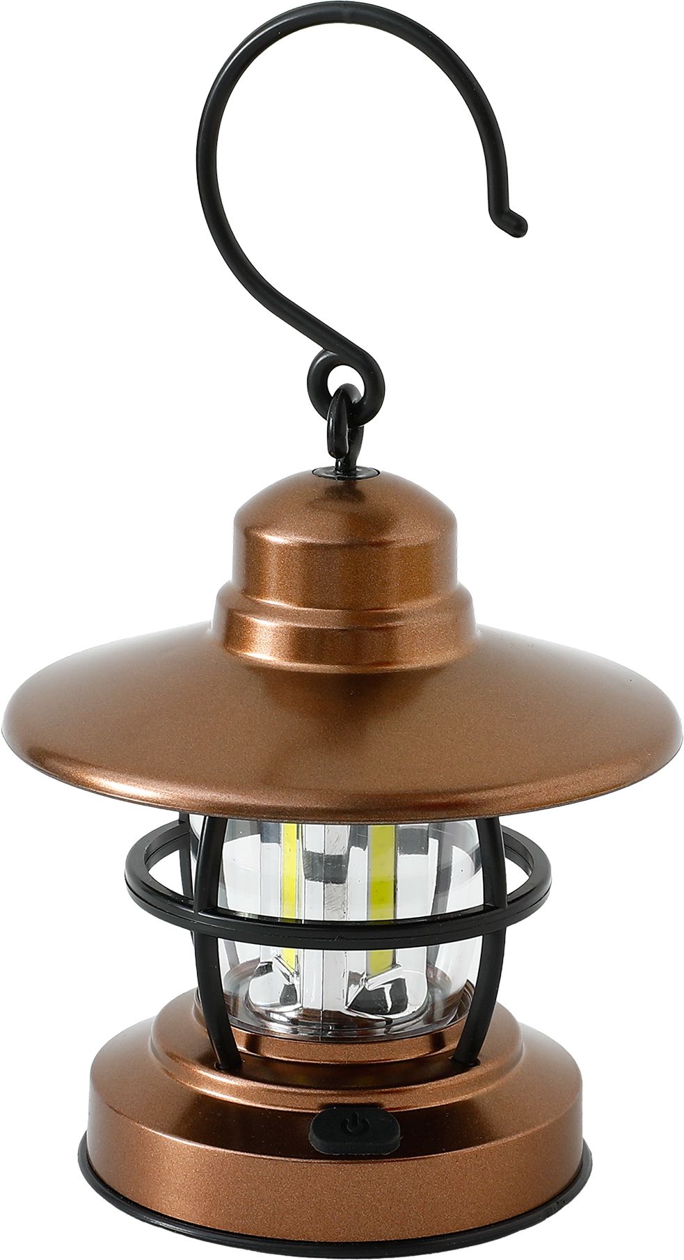 strauss Rechargeable Light Lanterns with LED Light, 200 Lumens- Detachable Battery Brown Copper Hanging Lantern-picture-41