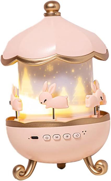Rabbits Night Light Projector Multicolor Plastic Sky Lantern-image-22