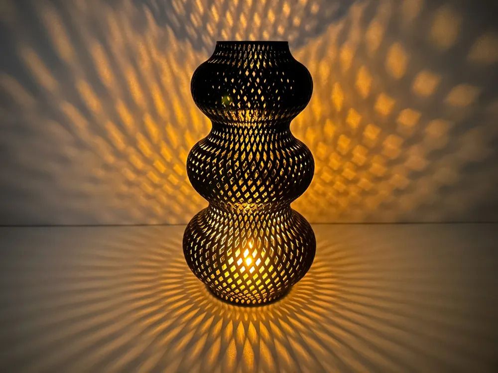 afnan gifts Moroccan Black Plastic Table Lantern-picture-47