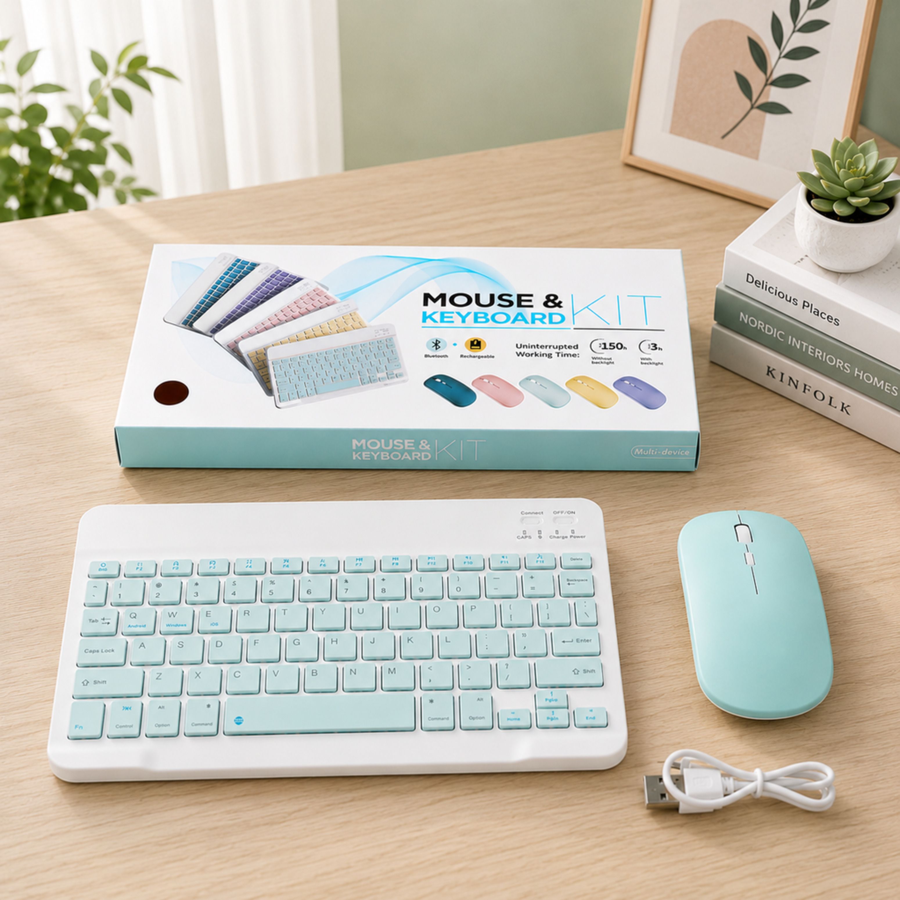 SATNAM Wireless Keyboard and Mouse Kit | Energy Saving Combo Set-picture-42