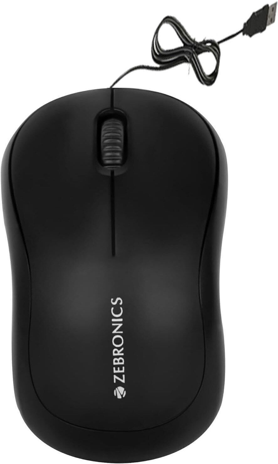 ZEBRONICS Wired Mouse, MousePad, C-OTG & Cable Protector (Pack of 4) Combo Set-picture-11
