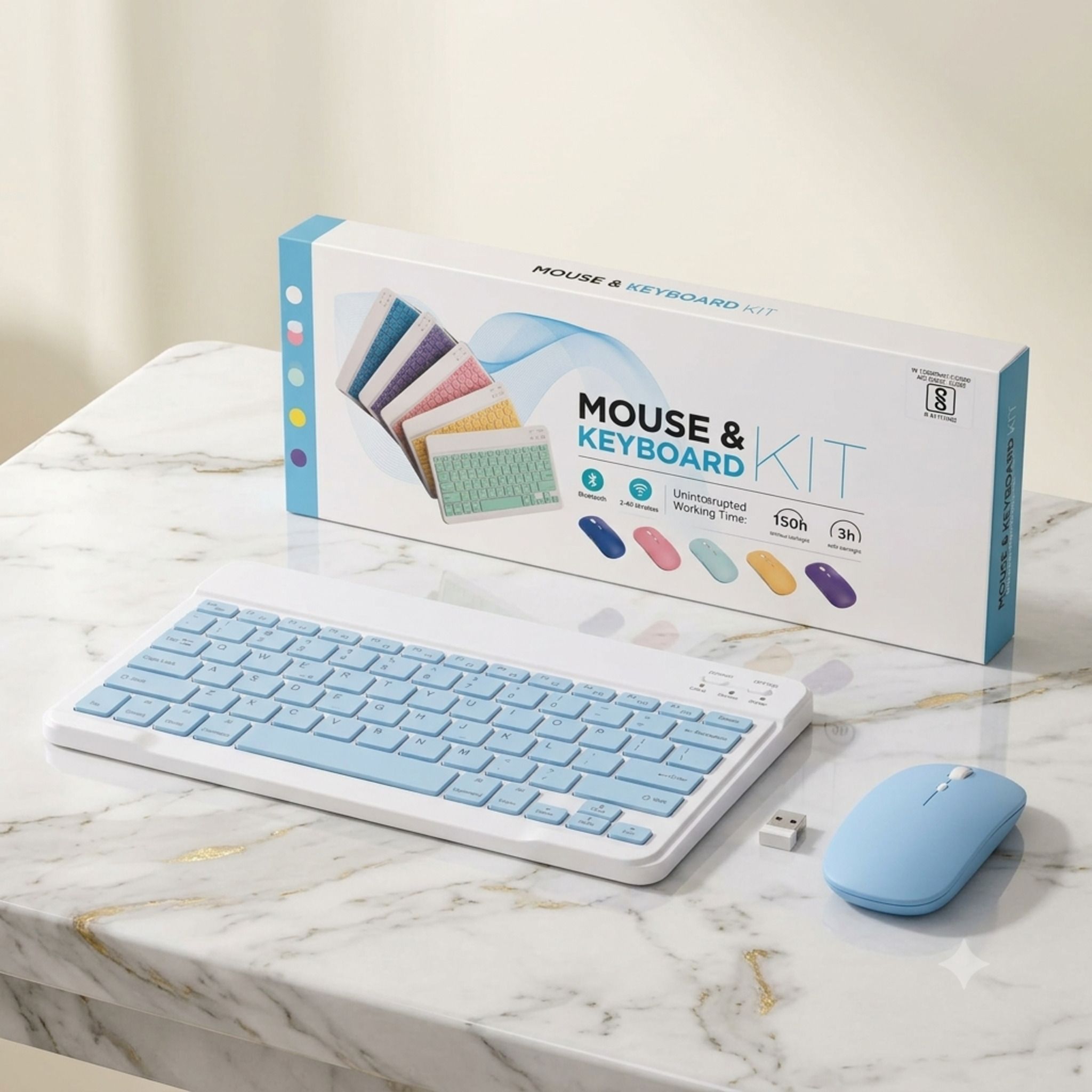 SATNAM Rechargeable Keyboard and Mouse Combo | USB Receiver Combo Set-picture-42