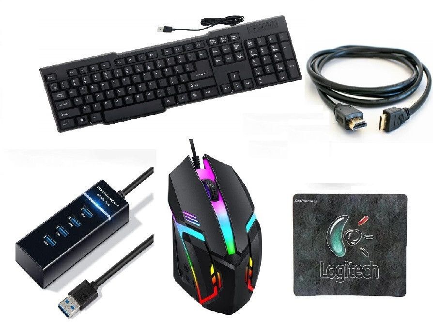 Adefex Gaming Combo Wired Keyboard | Mouse | Mouse Pad | 4-Port USB Hub | HDMI cable Combo Set-picture-12