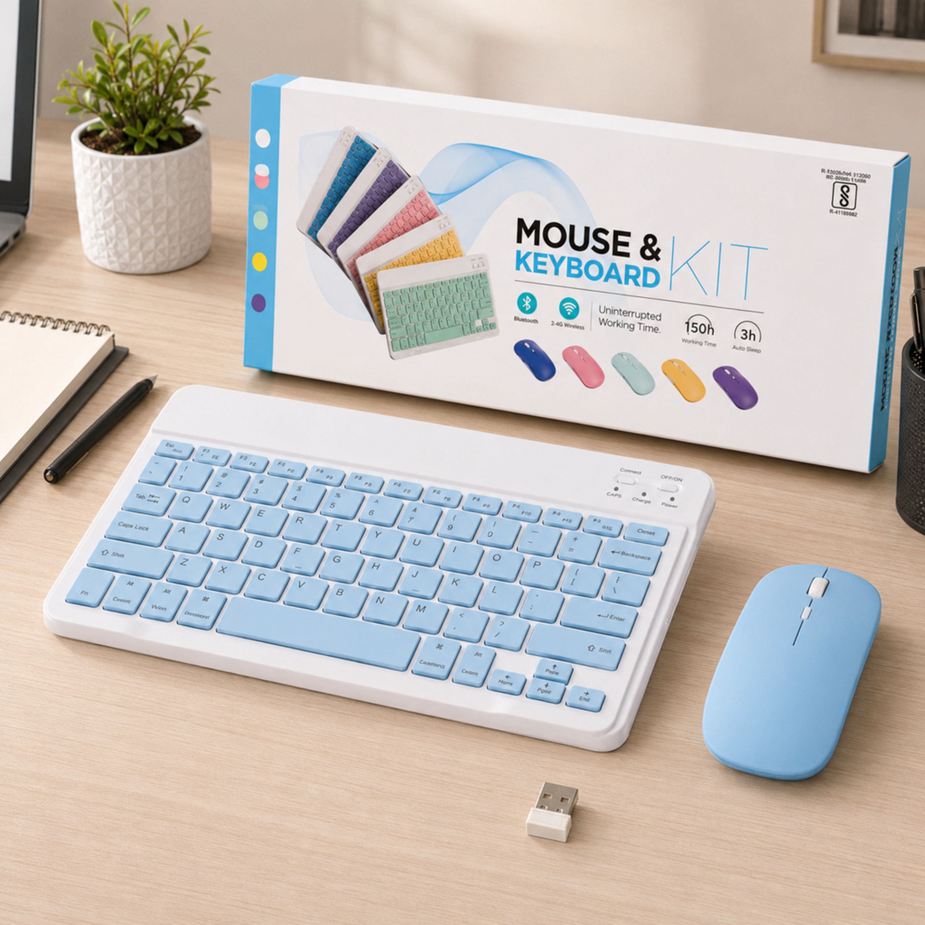 SATNAM Bluetooth Keyboard Mouse Combo | Noise-Free Keys Combo Set-picture-15