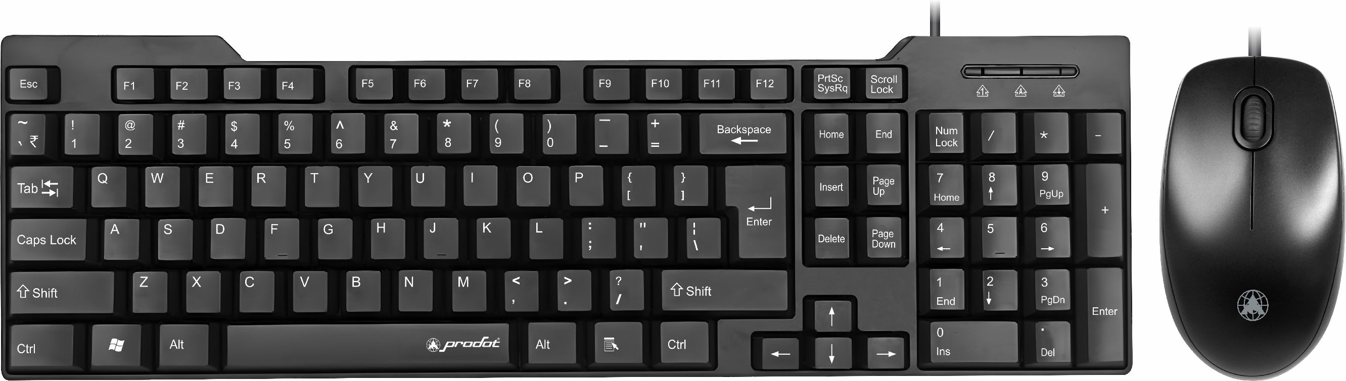 PRODOT High Performance Wired Combo 247s Keyboard & 185 Mouse Combo Set-image-16