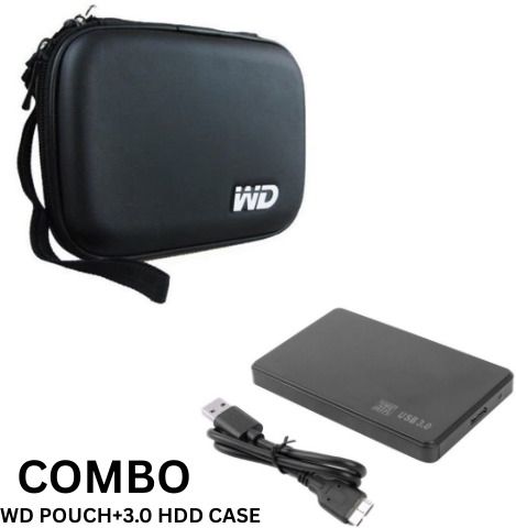 Divyanshi Collection USB 3.0 HDD Enclosure + WD Hard Disk Pouch Combo Combo Set-picture-24