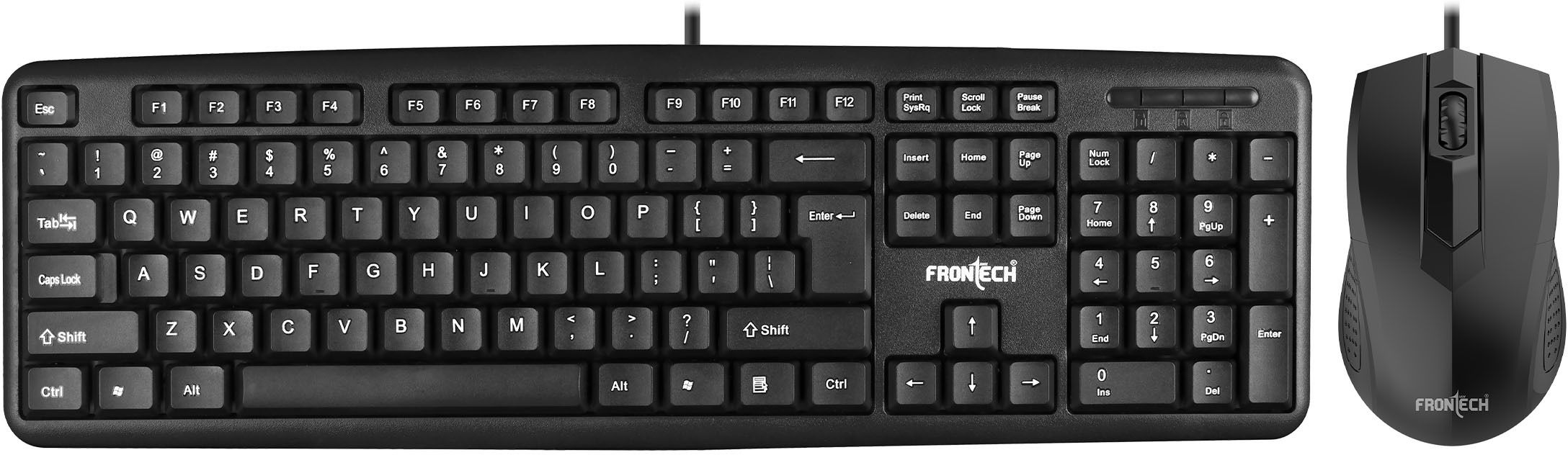 Frontech FT-1692 Wired Membrane Keys Keyboard and Mouse Combo Combo Set-picture-28