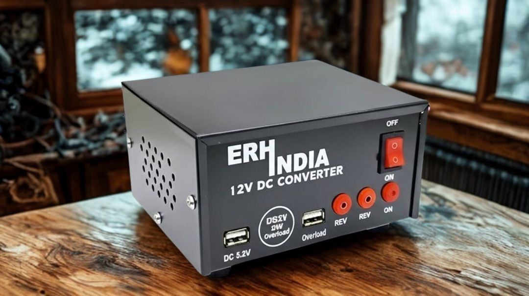 ERHIndia 12V DC to 220v AC Solar Converter Mini Inverter 200 Watt for CCTV LED TV Mobile Combo Set-picture-40