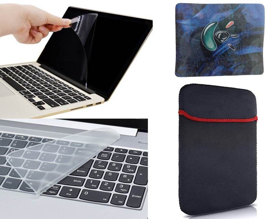 ANJO 4 in 1 Combo 14 Inch Laptop Screen Guard, Key Guard, Sleeve & Mouse Pad Combo Set-image-37