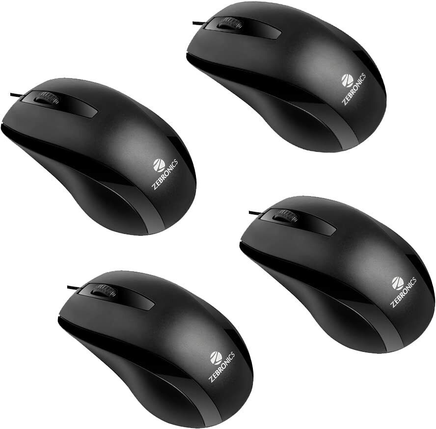 ZEBRONICS Alex Wired Optical Mouse PO 4 Combo Set-image-49