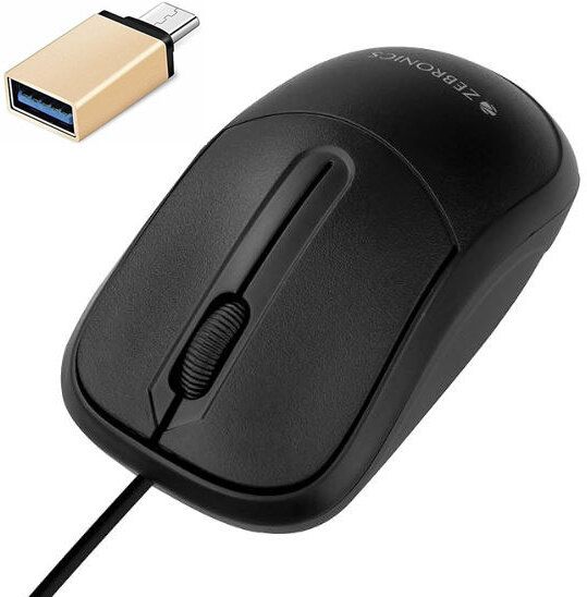 ZEBRONICS Comfort+ Wired Mouse, C-OTG (Set of 2) Combo Set-image-15