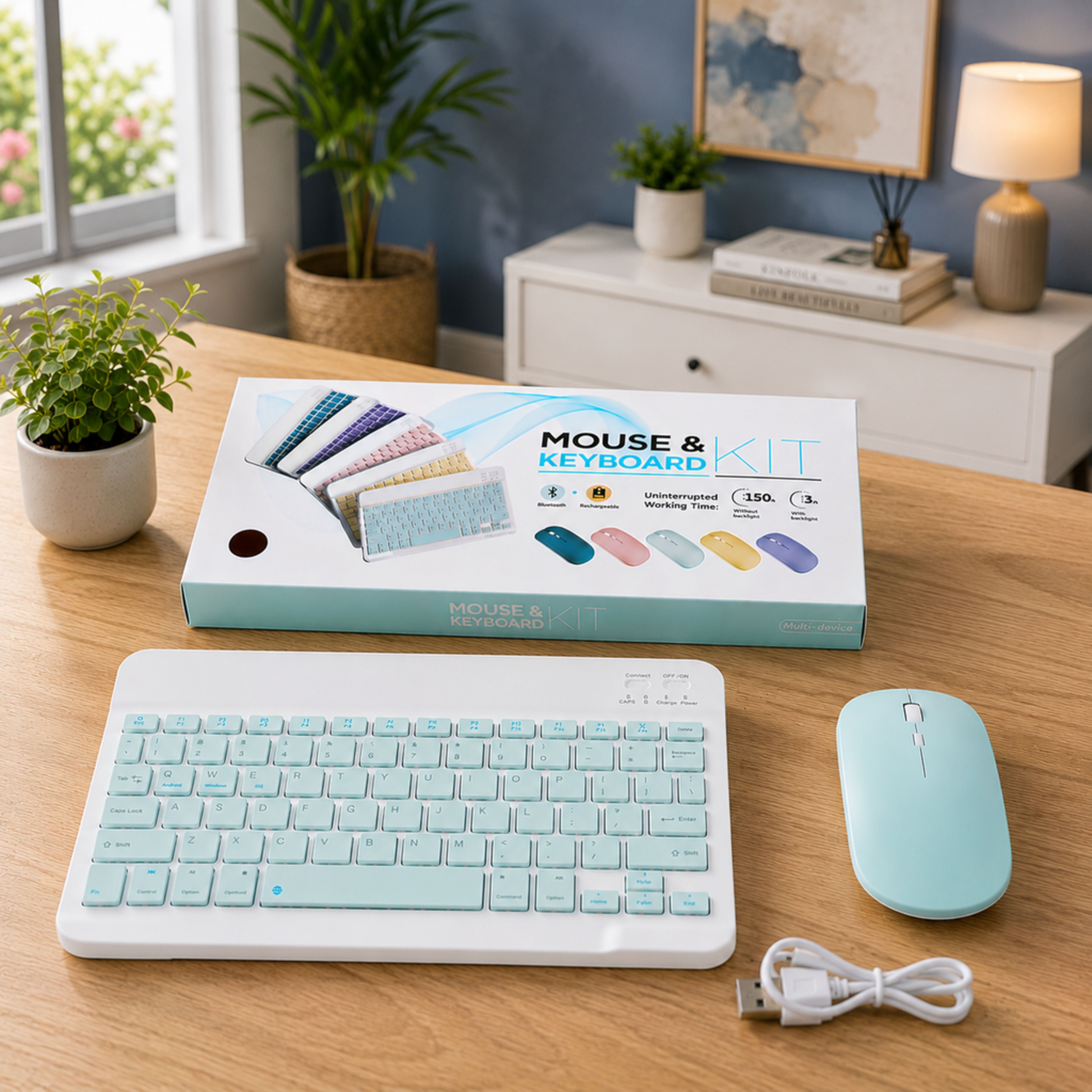 SATNAM 3 Wireless Keyboard Mouse Combo| Comfortable Typing Combo Set-picture-36