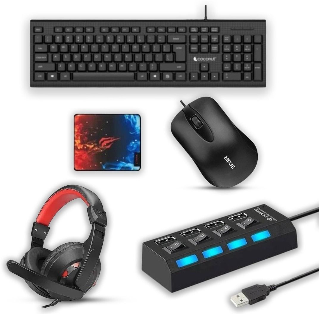 ENTWINO 4-1 keyboard mouse with mousepad and USB hub combo Combo Set-picture-14