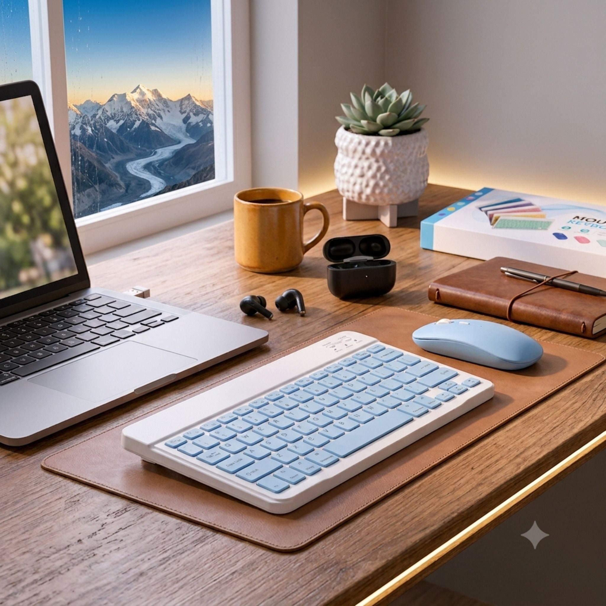 SATNAM Ultra Slim Bluetooth Keyboard and Mouse Combo | Energy Saving Combo Set-picture-16