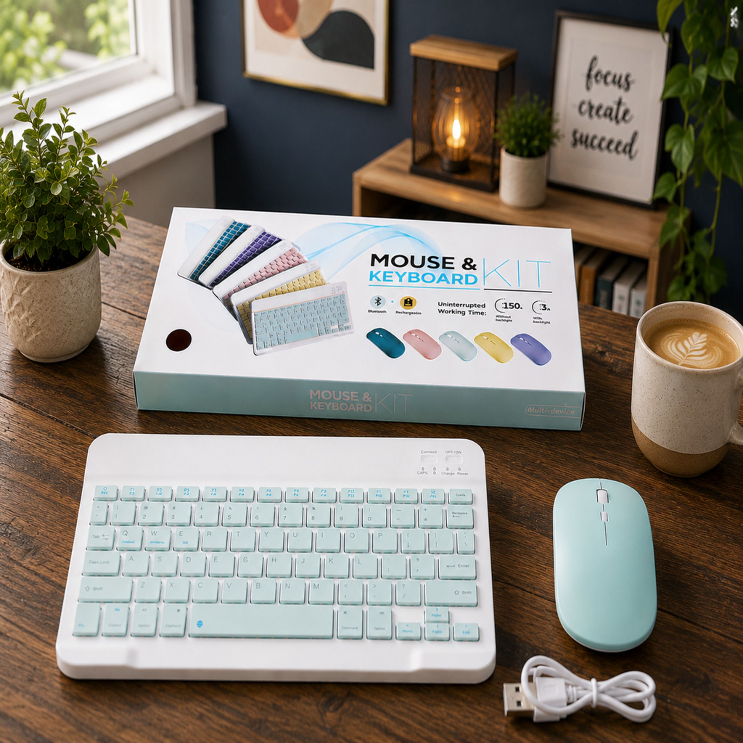 SATNAM Bluetooth Keyboard and Mouse Kit | Optical Mouse Combo Set-picture-18