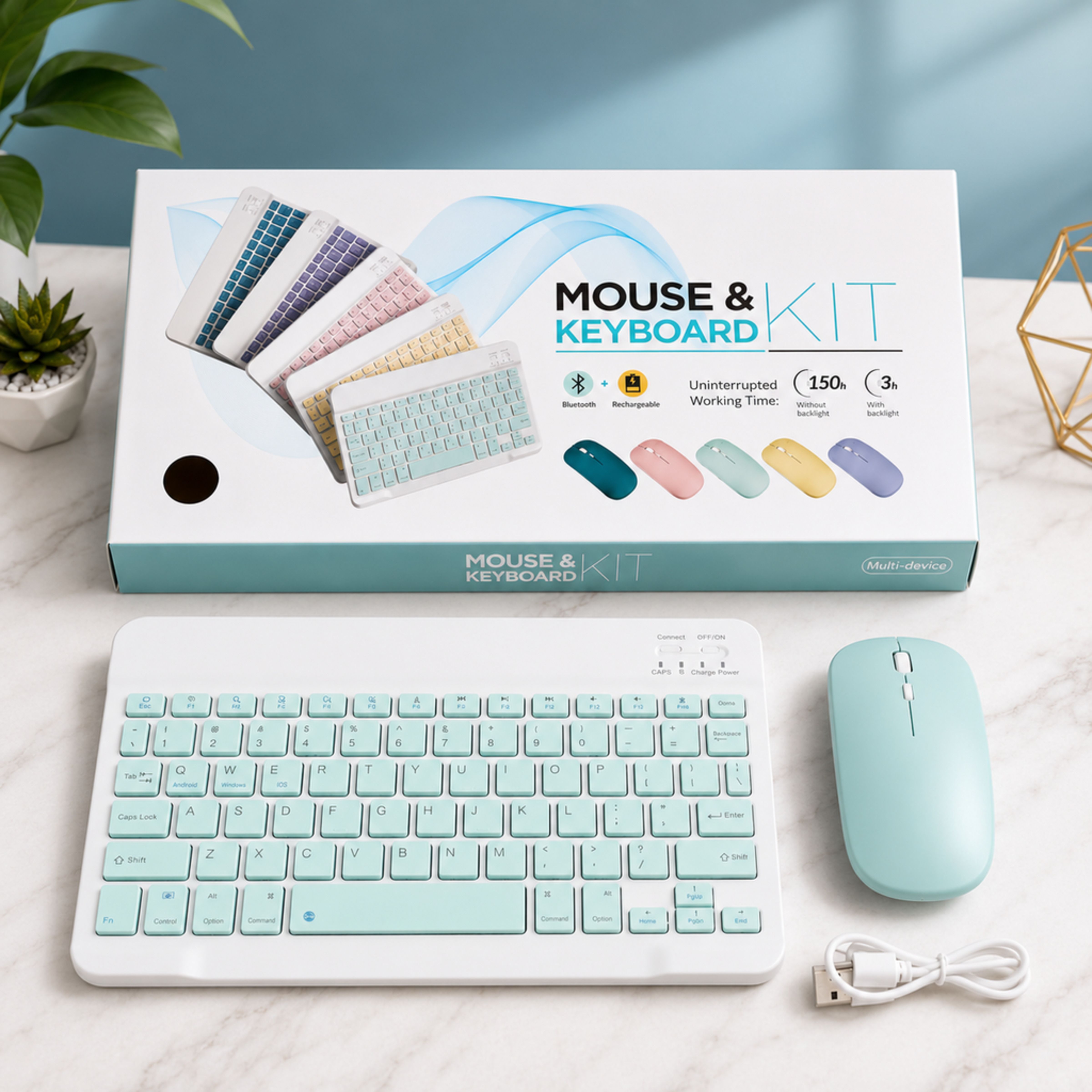SATNAM Bluetooth Keyboard Mouse Combo| Laptop Desktop Compatible Combo Set-picture-38
